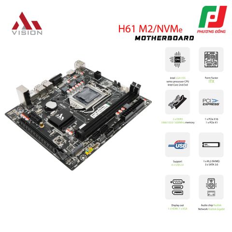  MAINBOARD AIVISION H61-M2-NVME 