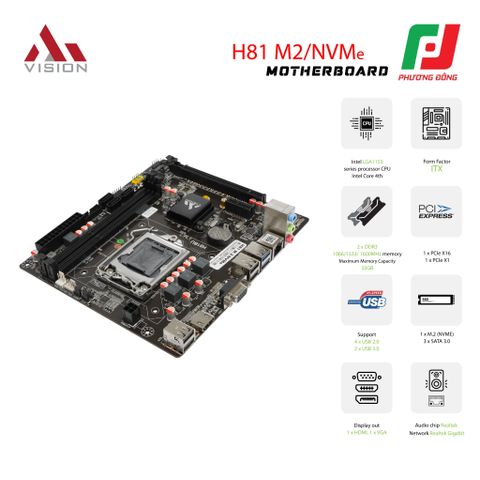  MAINBOARD AIVISION H81-M2-NVME 