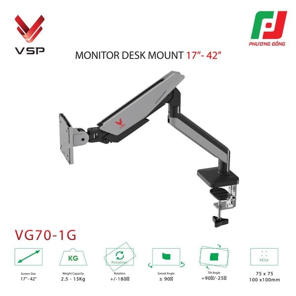  GIÁ ĐỠ MÀN HÌNH - ARM LCD VSP VG70-1G (17