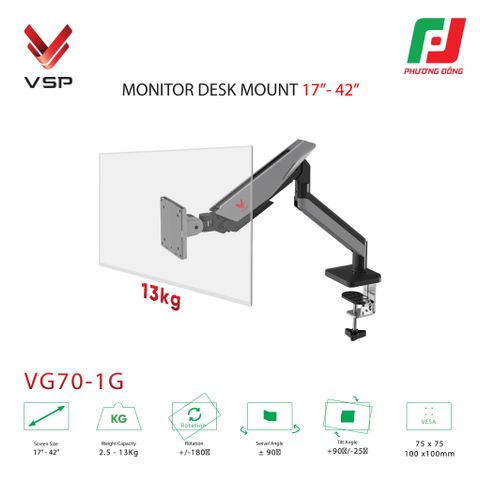 GIÁ ĐỠ MÀN HÌNH - ARM LCD VSP VG70-1G (17