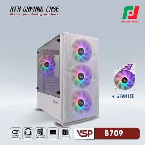 VỎ CASE MÁY TÍNH VSP GAMING MID TOWER B709 