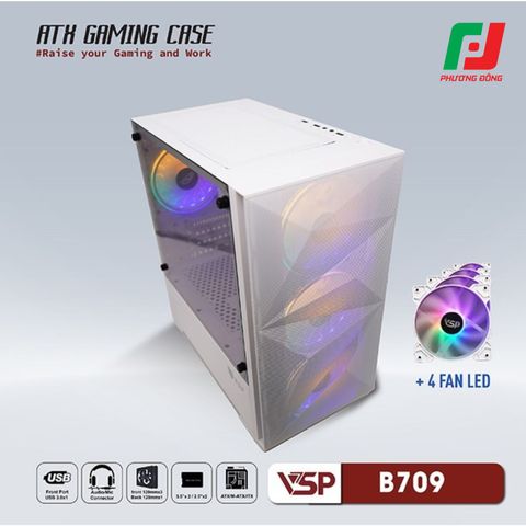  VỎ CASE MÁY TÍNH VSP GAMING MID TOWER B709 