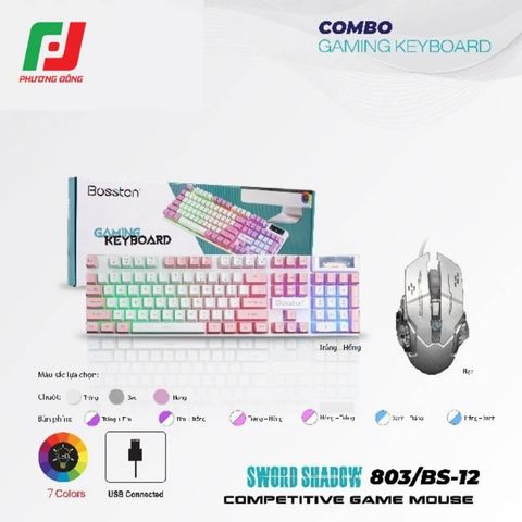  Bàn Phím Giả Cơ Bosston 803 USB – 104 Phím LED 
