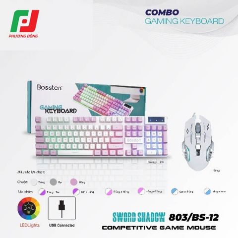  Bàn Phím Giả Cơ Bosston 803 USB – 104 Phím LED 