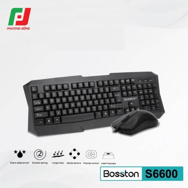  Combo Phím Chuột Bosston S6600 USB – 104 Phím 