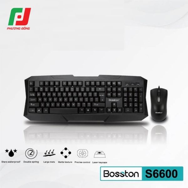  Combo Phím Chuột Bosston S6600 USB – 104 Phím 
