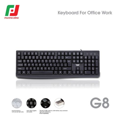  Bàn phím VSP G8 USB Layout 140 Key 
