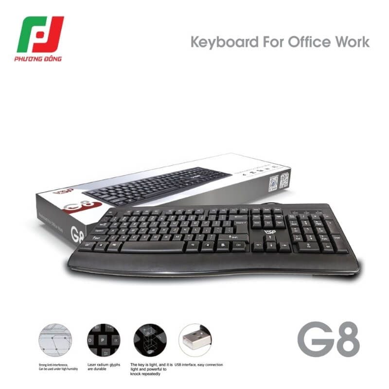  Bàn Phím VSP G8 USB – US Layout 104 Phím 