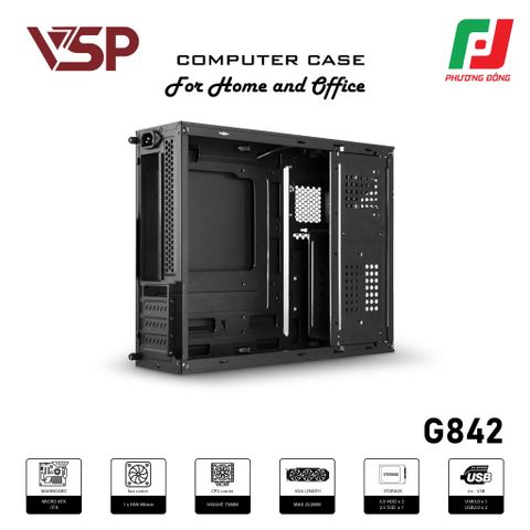  VỎ CASE VSP G842 KÈM 1 FAN 