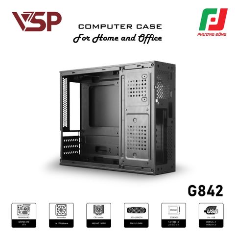  VỎ CASE VSP G842 KÈM 1 FAN 