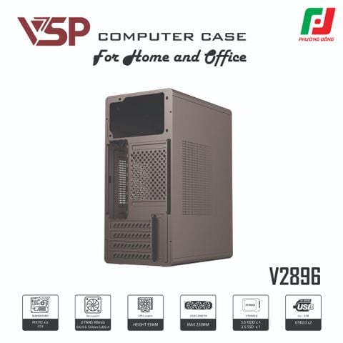  CASE VĂN PHÒNG VSP V2896 (M-ATX/I-ATX) 