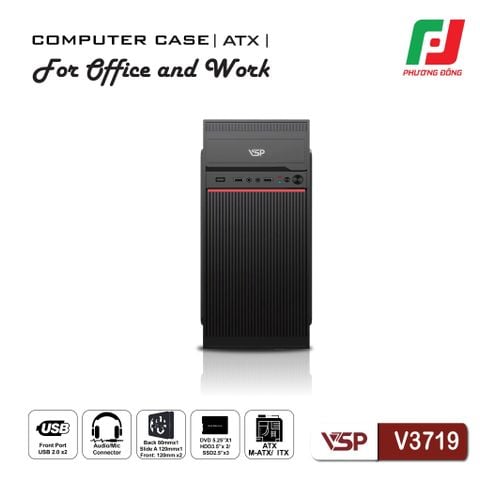  CASE VĂN PHÒNG ATX VSP V3719 