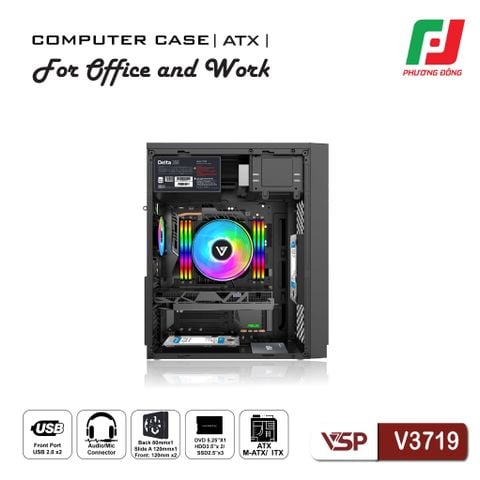  CASE VĂN PHÒNG ATX VSP V3719 