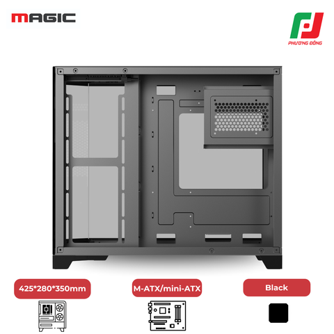  VỎ CASE MAGIC CUBI-M PRO (FULL M-ATX) 