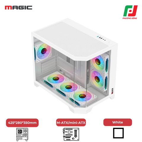  VỎ CASE MAGIC CUBI-M PRO (FULL M-ATX) 