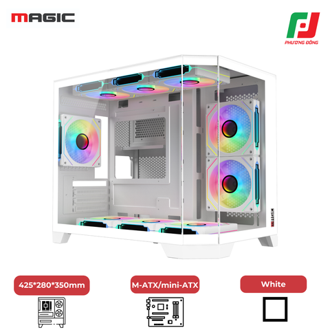  VỎ CASE MAGIC CUBI-M PRO (FULL M-ATX) 