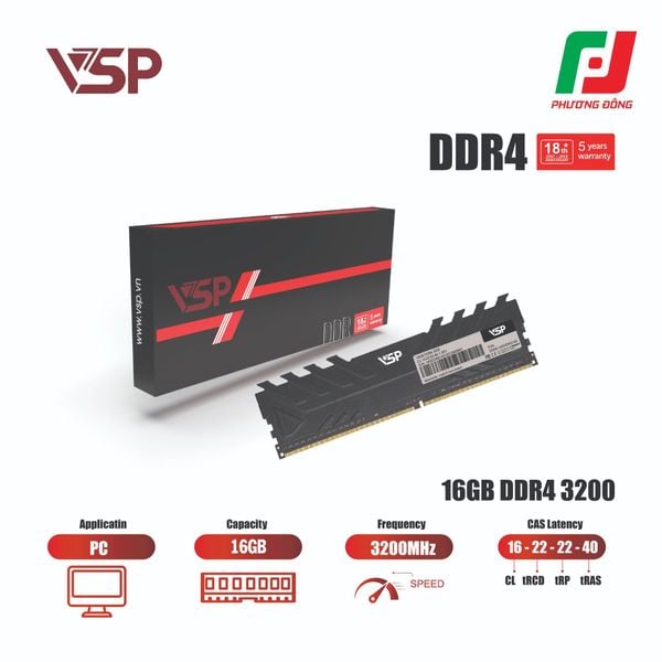  RAM PC VSP DDR4 16GB-3200MHz 