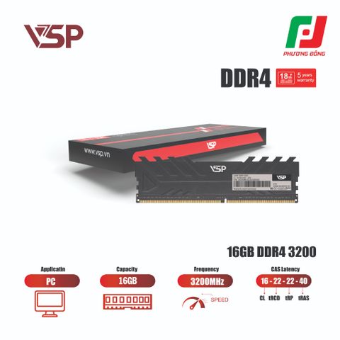  RAM PC VSP DDR4 16GB-3200MHz 