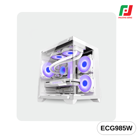  VỎ CASE EMASTER ECG985 BLACK/WHITE 
