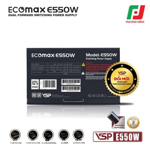  BỘ NGUỒN VSP ECOMAX E550W 