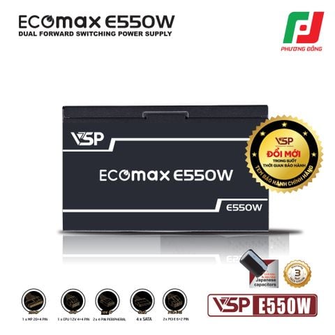  BỘ NGUỒN VSP ECOMAX E550W 