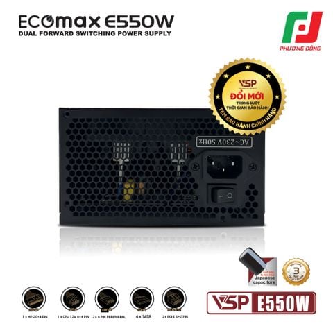  BỘ NGUỒN VSP ECOMAX E550W 