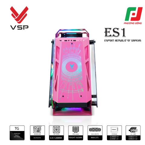  VỎ CASE MÁY TÍNH VSP ESPORT REPUBLIC OF GAMERS ES 1 