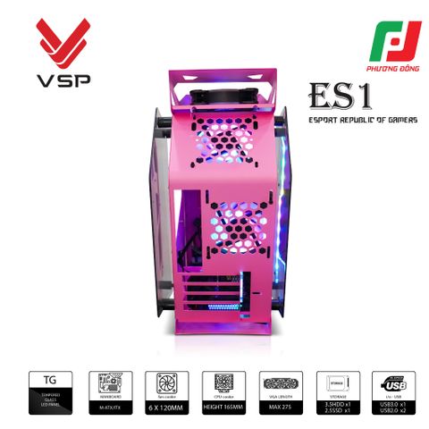  VỎ CASE MÁY TÍNH VSP ESPORT REPUBLIC OF GAMERS ES 1 