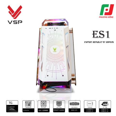  VỎ CASE MÁY TÍNH VSP ESPORT REPUBLIC OF GAMERS ES 1 