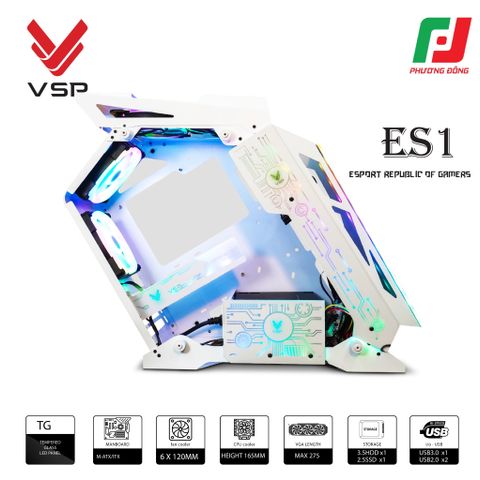  VỎ CASE MÁY TÍNH VSP ESPORT REPUBLIC OF GAMERS ES 1 