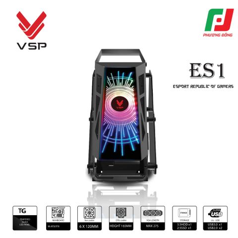  VỎ CASE MÁY TÍNH VSP ESPORT REPUBLIC OF GAMERS ES 1 