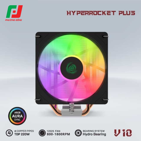  Tản Nhiệt Khí CPU VSP V10 (4 Ống Đồng / Socket Đa Năng / LED ARGB) 