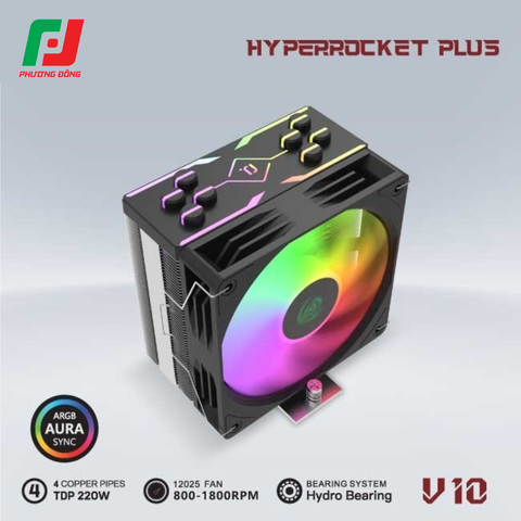  Tản Nhiệt Khí CPU VSP V10 (4 Ống Đồng / Socket Đa Năng / LED ARGB) 