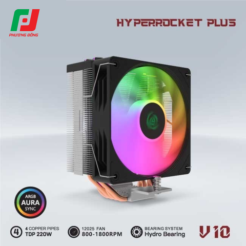  Tản Nhiệt Khí CPU VSP V10 (4 Ống Đồng / Socket Đa Năng / LED ARGB) 