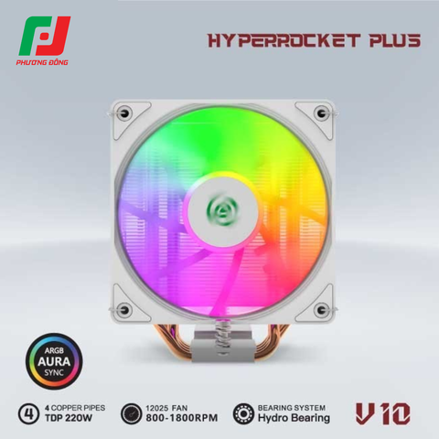  Tản Nhiệt Khí CPU VSP V10 (4 Ống Đồng / Socket Đa Năng / LED ARGB) 