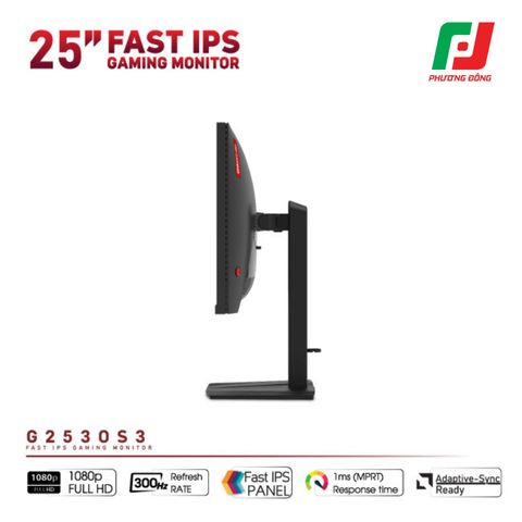  MÀN HÌNH VSP GAMING G2530S3 (25INCH/ FAST IPS/ FHD/ 300HZ/ 1MS/ FREESYNC/ ADAPTIVE-SYNC) 