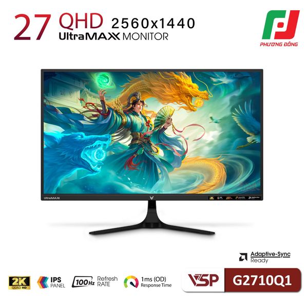  MÀN HÌNH VSP G2710Q1 - 27 INCH - 2K - IPS - 100HZ - FreeSynC 