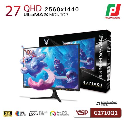  MÀN HÌNH VSP G2710Q1 - 27 INCH - 2K - IPS - 100HZ - FreeSynC 