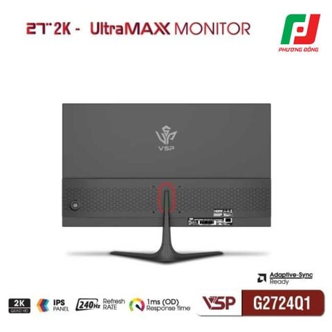  MÀN HÌNH GAMING VSP G2724Q1 (27 INCH/ IPS/ QHD/ 240HZ/ 1MS OD) 