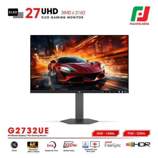  MÀN HÌNH GAMING VSP G2732UE (27INCH/ ADS/IPS/ UHD 160HZ & FHD 320HZ/ 1MS) 