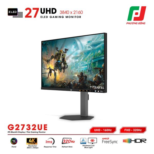  MÀN HÌNH GAMING VSP G2732UE (27INCH/ ADS/IPS/ UHD 160HZ & FHD 320HZ/ 1MS) 