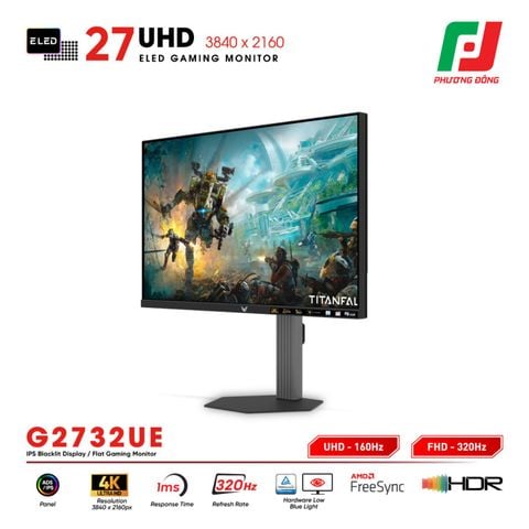  MÀN HÌNH GAMING VSP G2732UE (27INCH/ ADS/IPS/ UHD 160HZ & FHD 320HZ/ 1MS) 