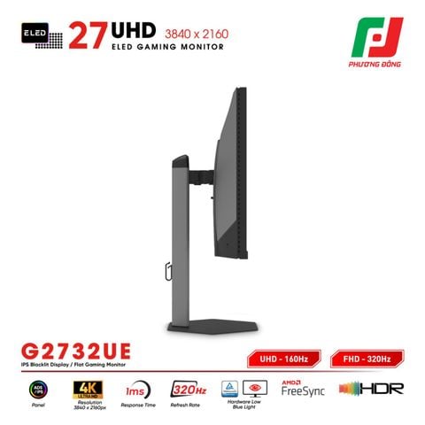 MÀN HÌNH GAMING VSP G2732UE (27INCH/ ADS/IPS/ UHD 160HZ & FHD 320HZ/ 1MS) 