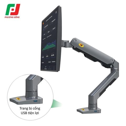  Giá Treo Màn Hình North Bayou NB G60 – Hỗ trợ 27-45 inch, Tải trọng 5-16kg, Nâng 280mm 