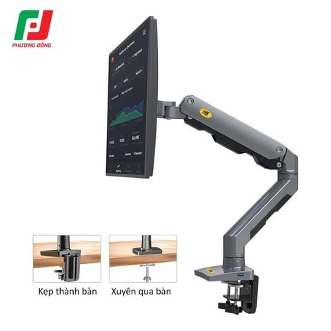  Giá Treo Màn Hình North Bayou NB G60 – Hỗ trợ 27-45 inch, Tải trọng 5-16kg, Nâng 280mm 