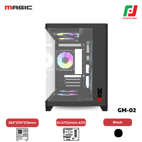  CASE MAGIC GM-02 CURVED (M-ATX) 