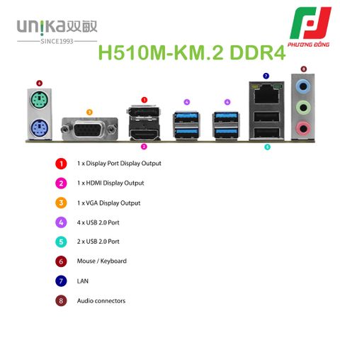  MAINBOARD UNIKA UN-H510M-K M.2 DDR4 SNIPER 