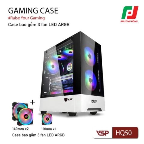  VỎ CASE MÁY TÍNH GAMING VSP HQ50 