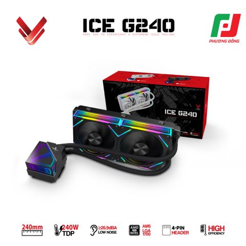  TẢN NHIỆT NƯỚC AIO VSP ICE G240 BLACK/WHITE 