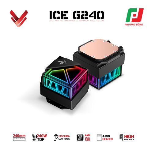  TẢN NHIỆT NƯỚC AIO VSP ICE G240 BLACK/WHITE 